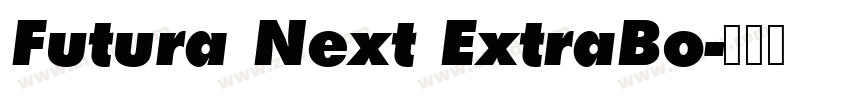 Futura Next ExtraBo字体转换